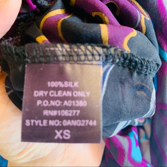 HALE BOB Silk Chiffon Jeweled Tunic Top - Picture 11 of 11